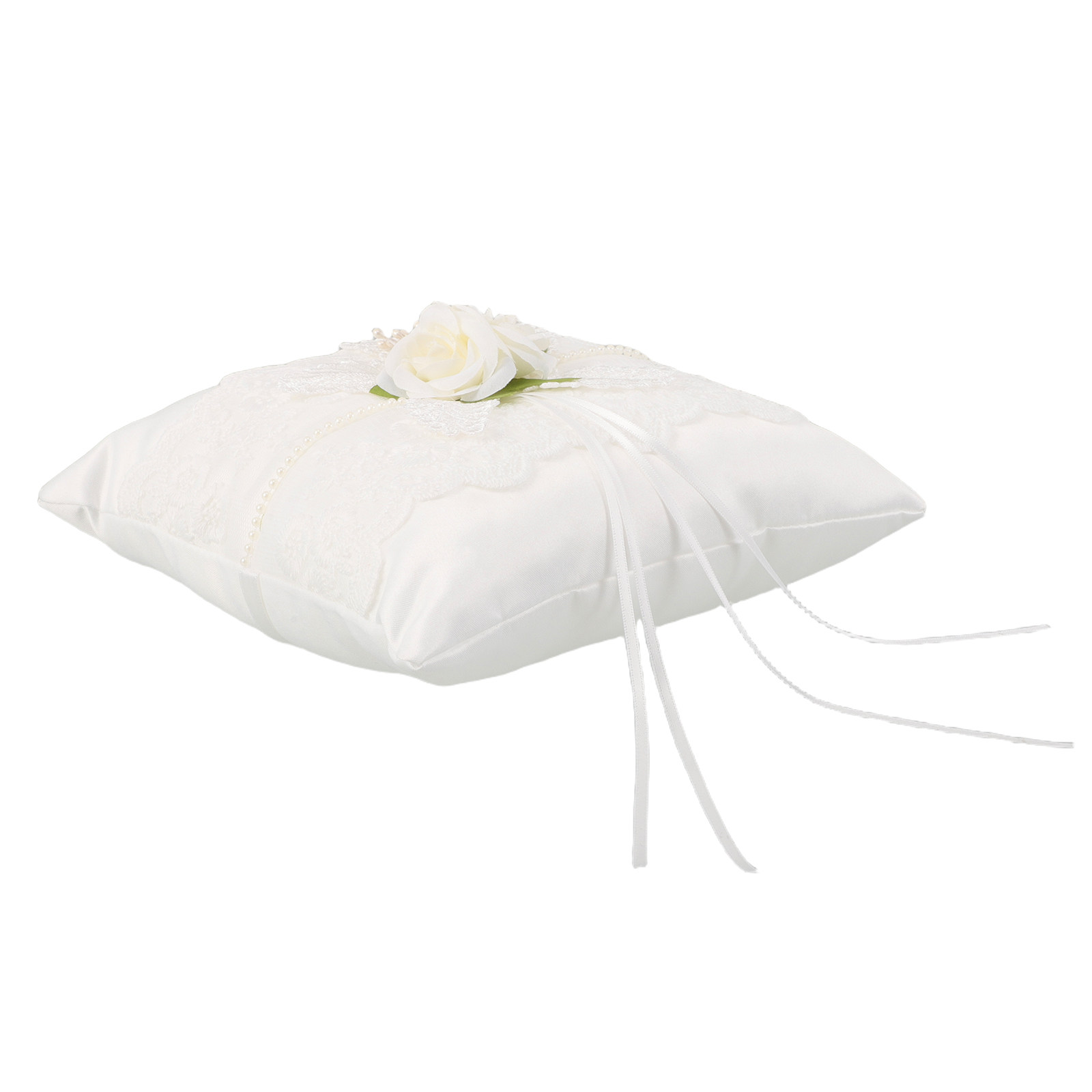 Wedding Lace Ring Pillow White - Ring Bearer Pillow review and price