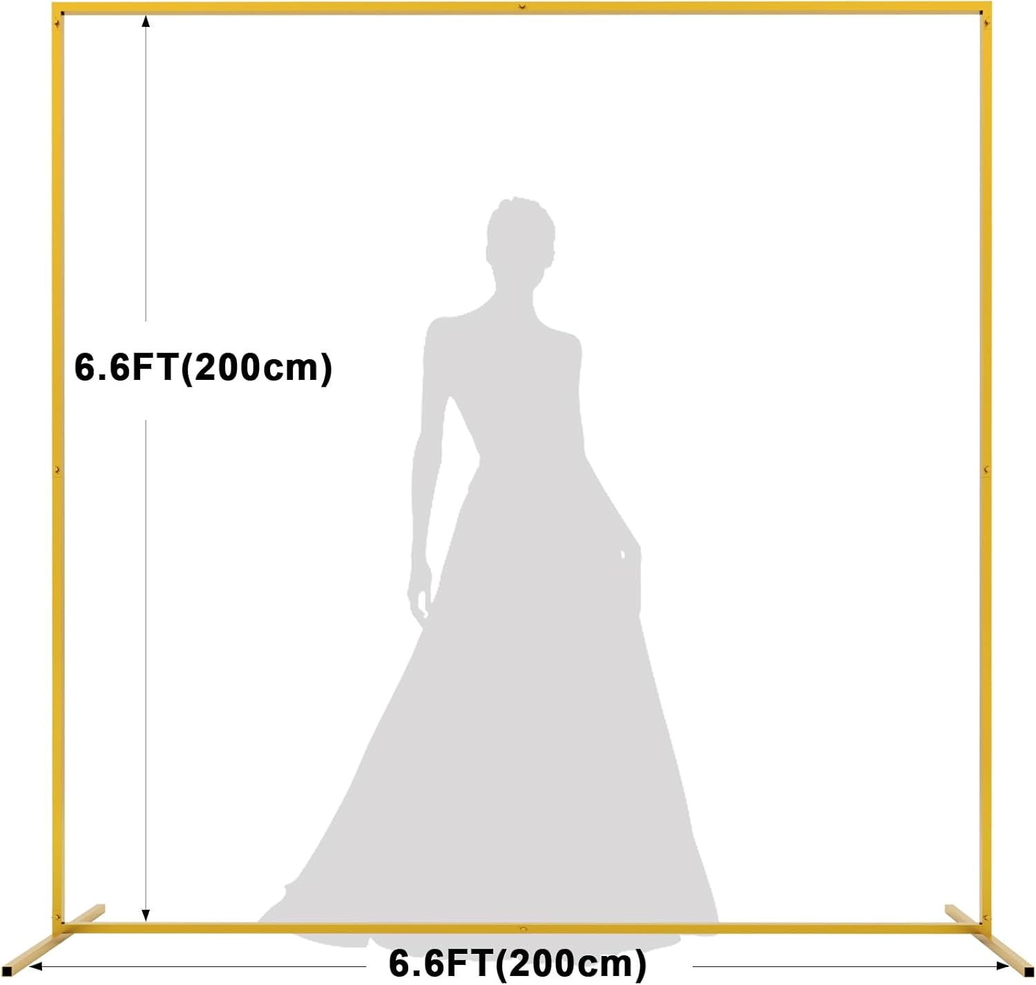 6.6FTx6.6FT Gold Wedding Arch  - Wedding Balloon Arch review and price