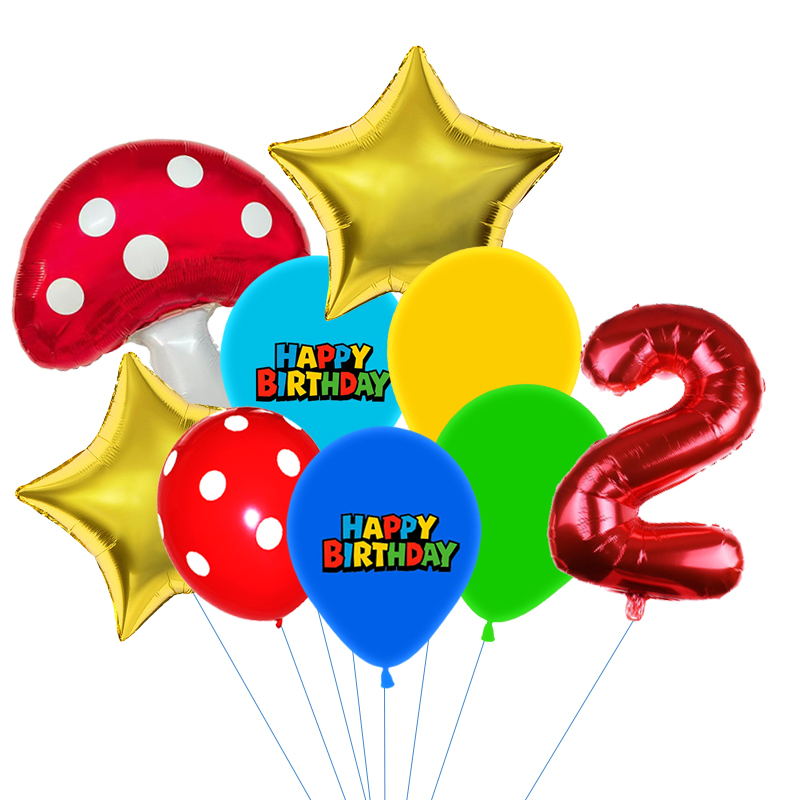 Red Blue Green Yellow Mushroom - Wedding Superstar review and price