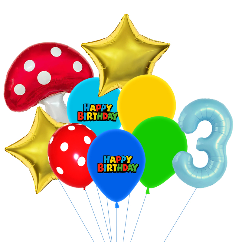 Red Blue Green Yellow Mushroom - Wedding Superstar review and price