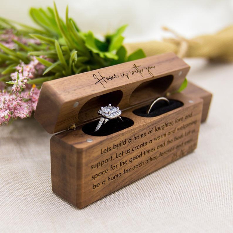 ZB91 Fashion Wood Ring Box for - Ring Bearer Pillow review and price