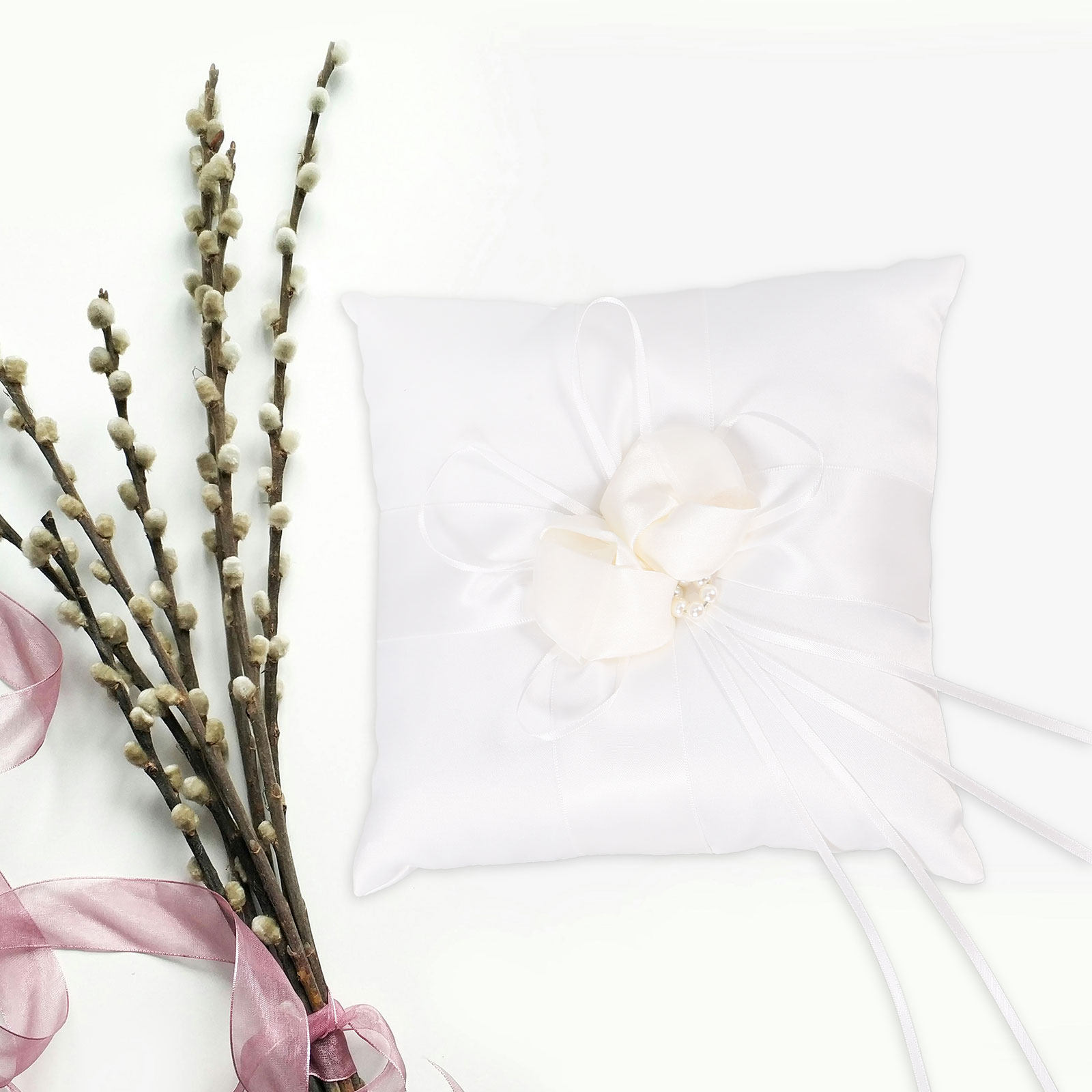 20x20cm Bridal Ring Pillow Whi - Ring Bearer Pillow review and price