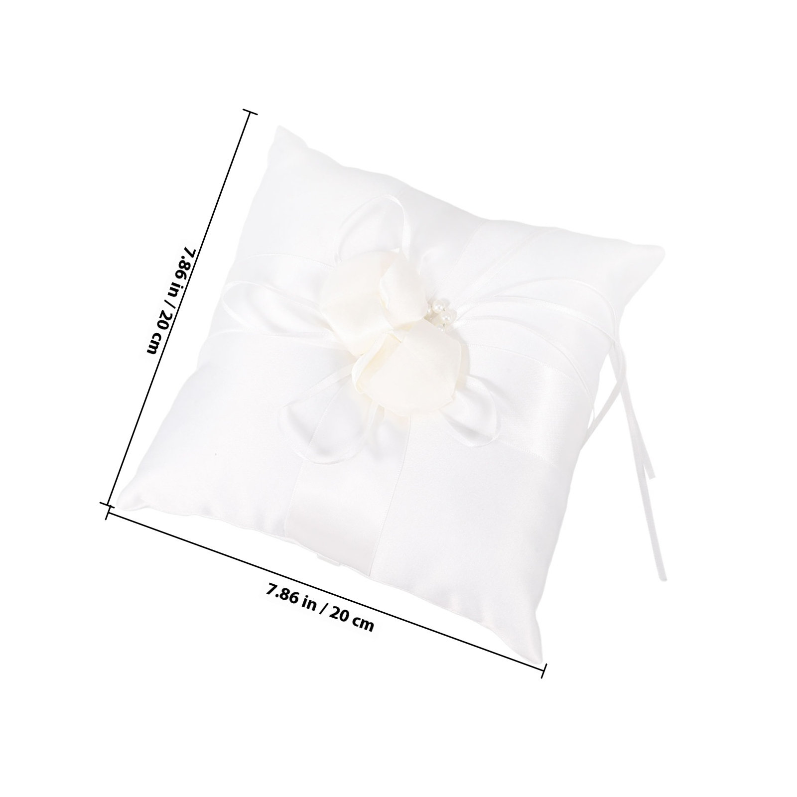 20x20cm Bridal Ring Pillow Whi - Ring Bearer Pillow review and price