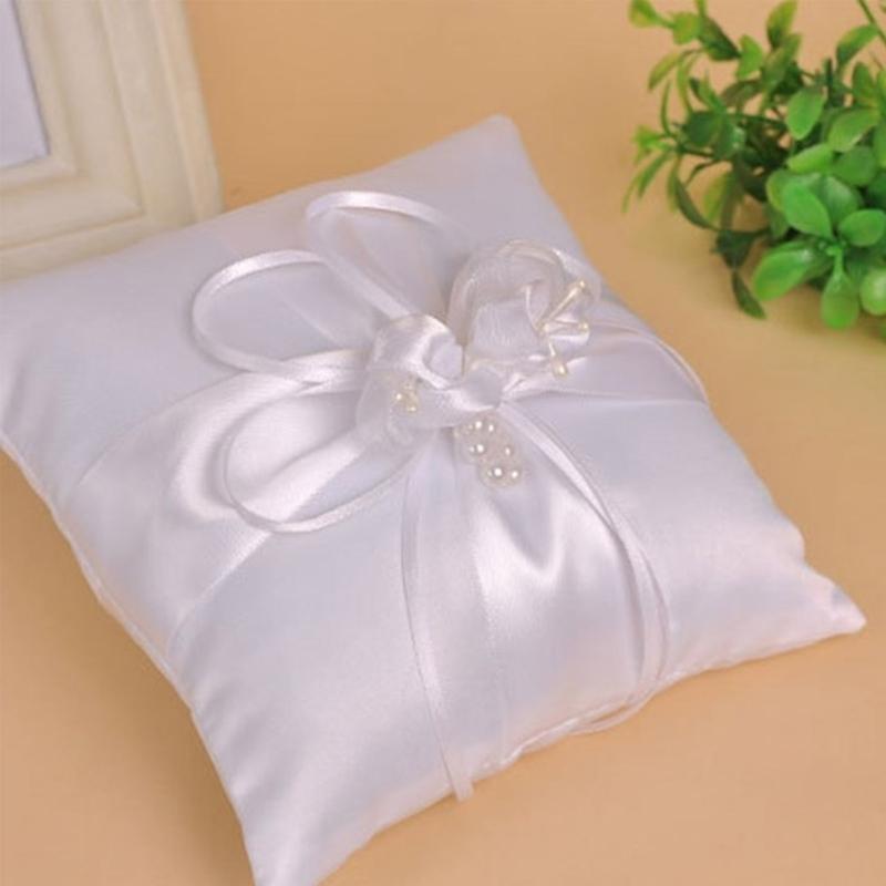 P9FE Wedding Pearls Rings Pill - Ring Bearer Pillow review and price